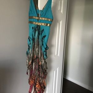 Bebe Maxi butterfly dress